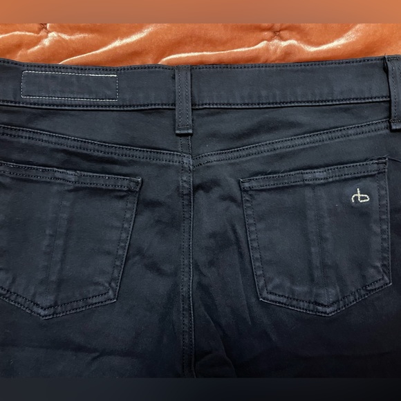 Rag & Bone “The Jegging” Low Rise Skinny Jean in “Black Plush” Woman’s Size 27 - Picture 4 of 5